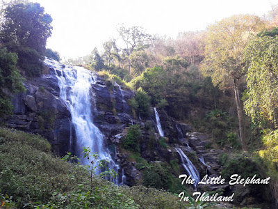 Waterfall at  Doi Inthanon in Chiang Mai, North Thailand