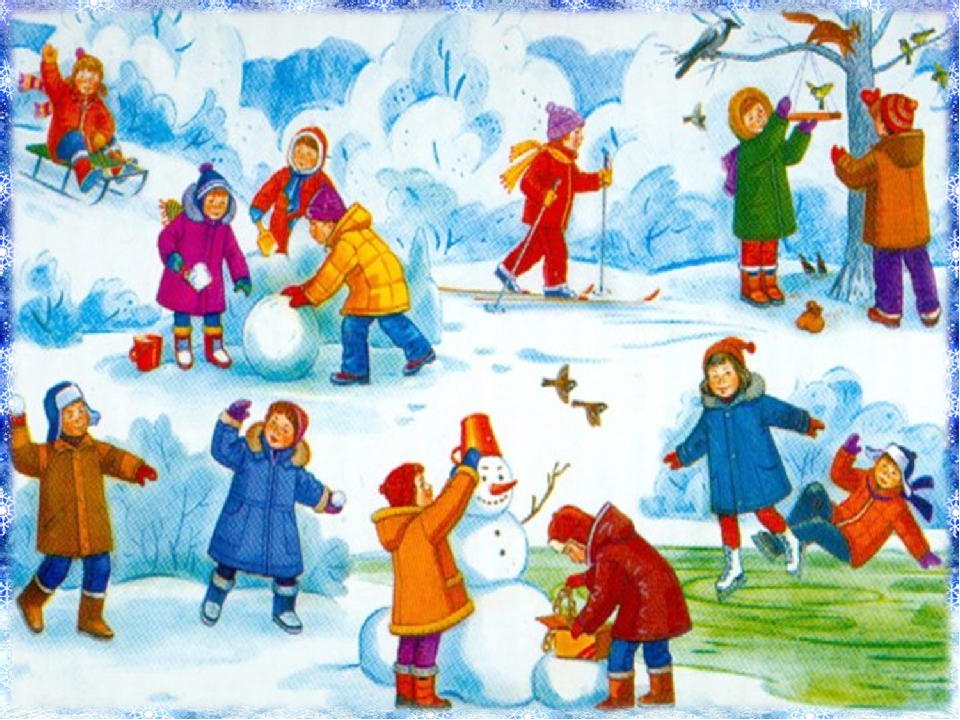 Зимние Картинки Для Дошкольников