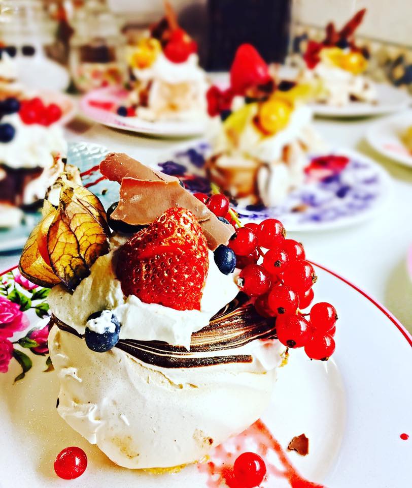 Jo's Blue AGA Chocolate Swirl Meringues