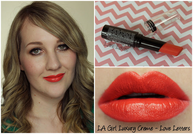 LA Girl Luxury Creme - Love Letters lipstick swatch