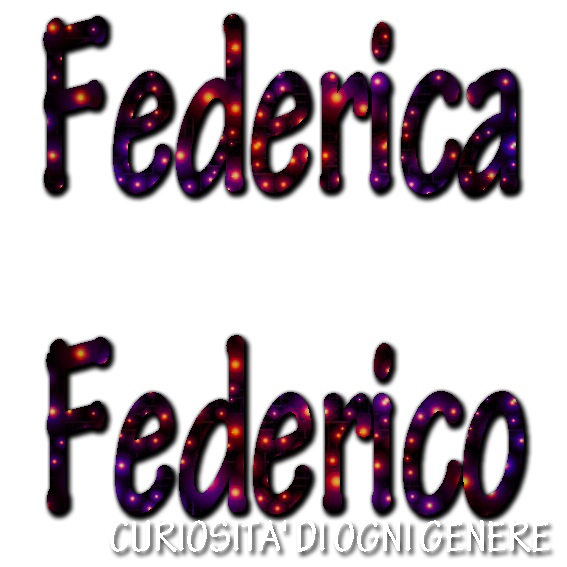 CURIOSITA' DI OGNI GENERE Il significato del tuo nome... Federica Federico