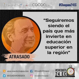 Ecuador es el paÃs que más invierte en Educación Superior de toda la región