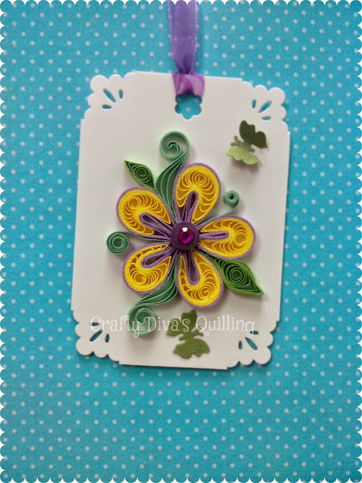 Crafty Diva's Quilling Bookmark