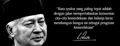 Kata Kata Bijak Soeharto dalam Bahasa Inggris dan Artinya