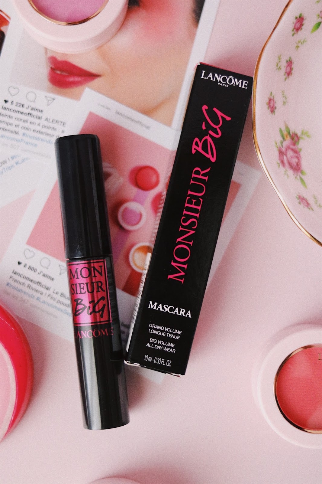 Monsieur Big , Lancôme , Big is the new black , mascara , blog beauté , revue , avis , swatch , rosemademoiselle , rose mademoiselle , paris