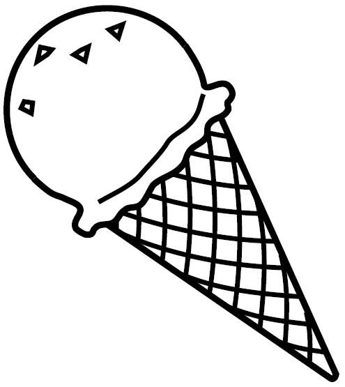 Dibujo Helado Para Colorear