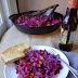 Red Cabbage, Leek, Brat and Beet Skillet Supper