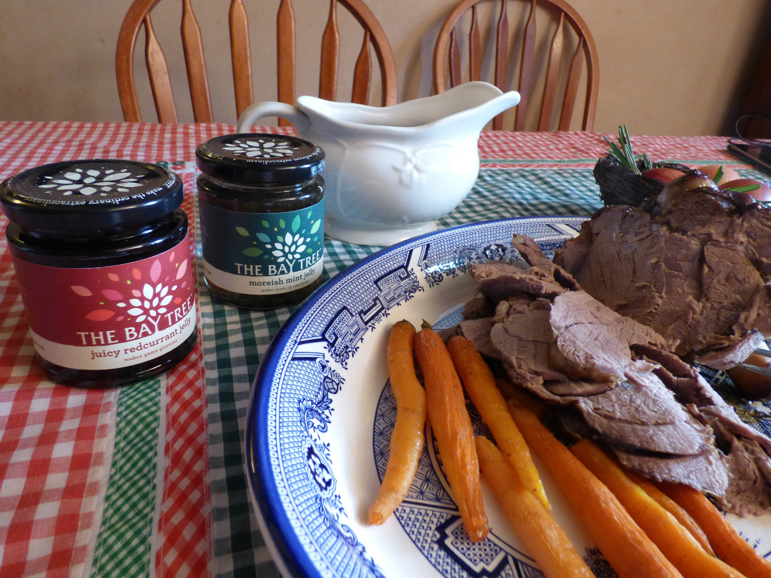 Chez Maximka Easter lamb with juniper and rosemary in damson and sloe