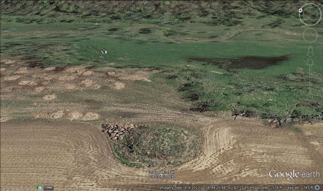 Moore mound located near Point Peninsula, West Virginia.