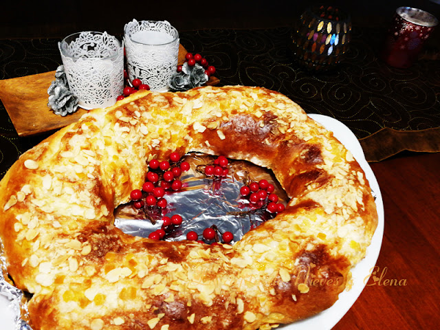 Roscón de Reyes con harina de almendra