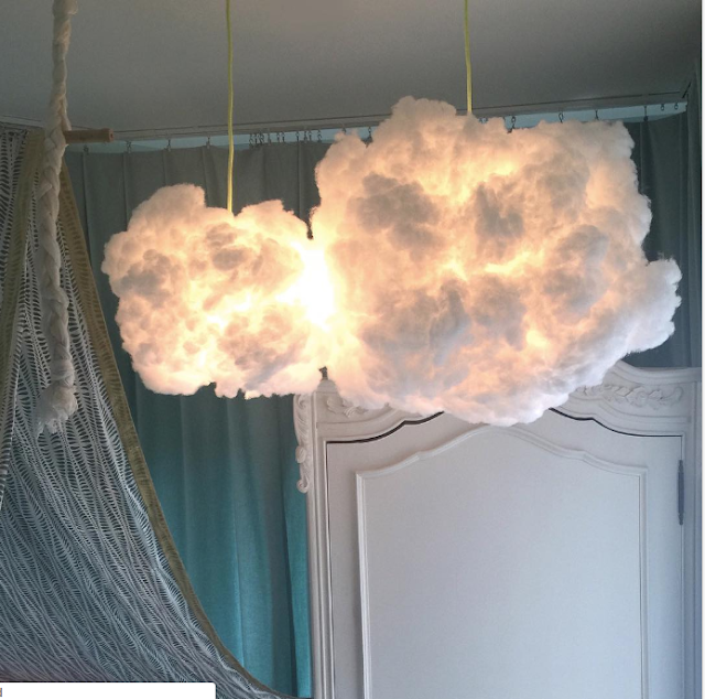 Cómo hacer una lámpara nube diy para decorar tu hogar