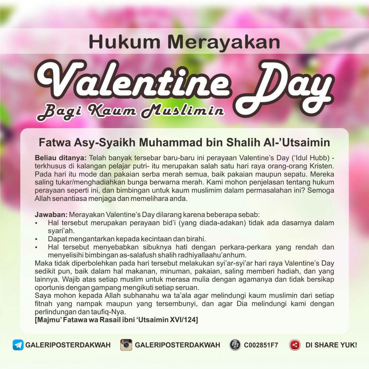 Hukum Valentine Day Dalam Tinjauan Syariat Islam