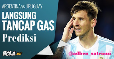 Prediksi Argentina vs Uruguay Rabu 17 Juni 2015