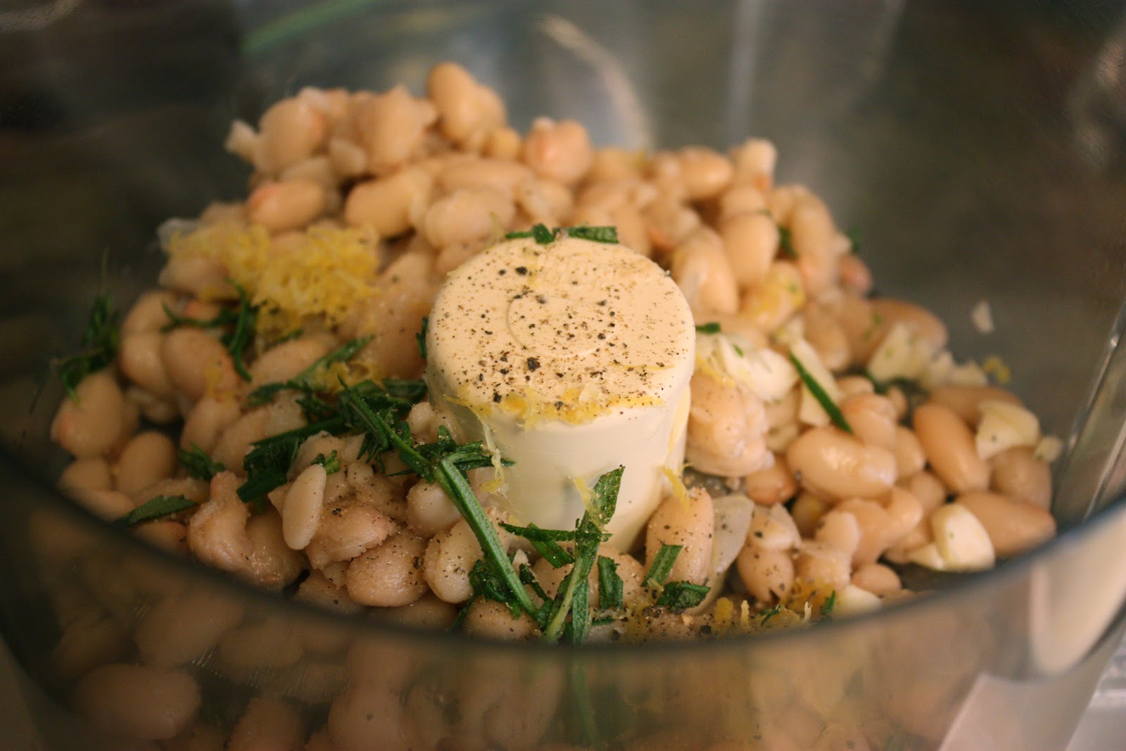 Kitchen Diaries Challenge 2013 Cannellini Bean Dip with Rosemary and Lemon