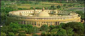Indian Parliament Top View