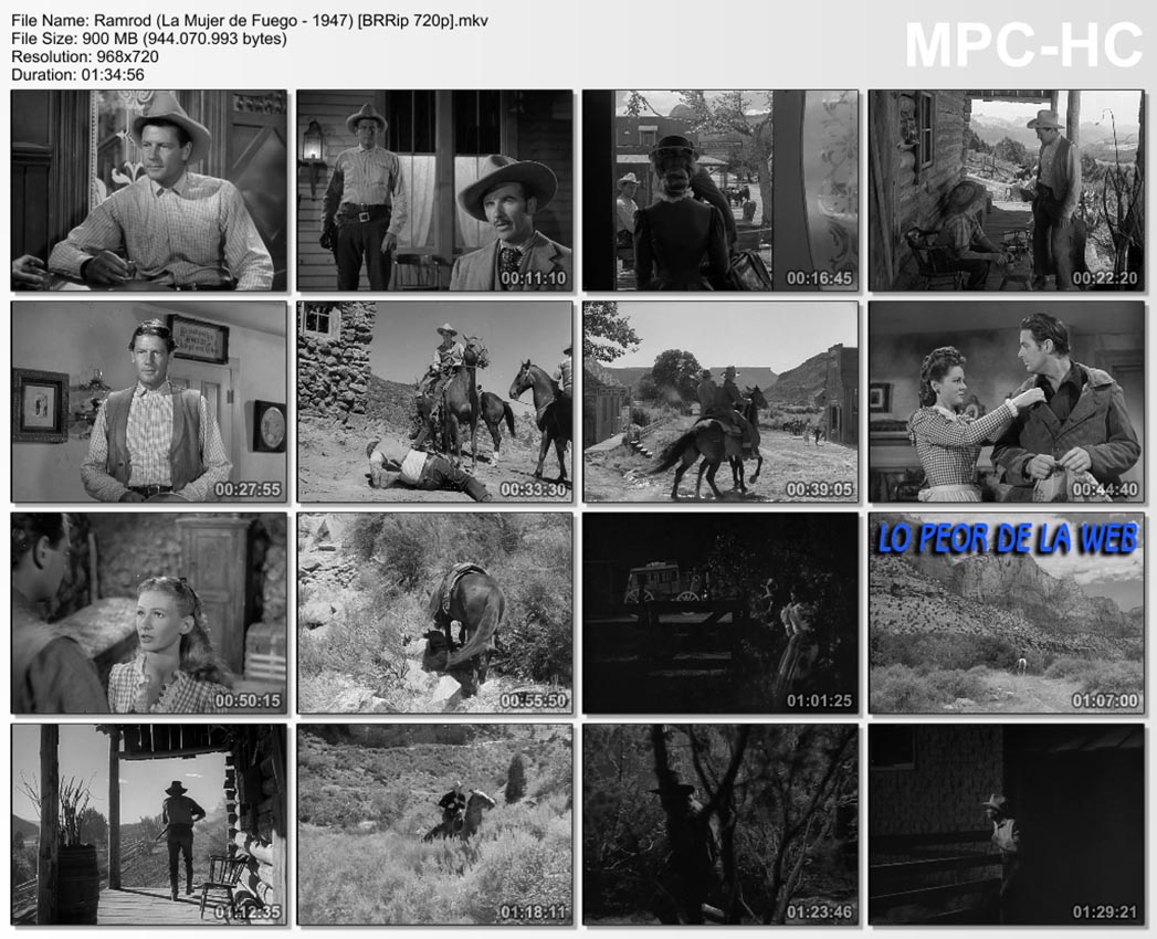 La Mujer de Fuego (Ramrod / 1947 / Western)
