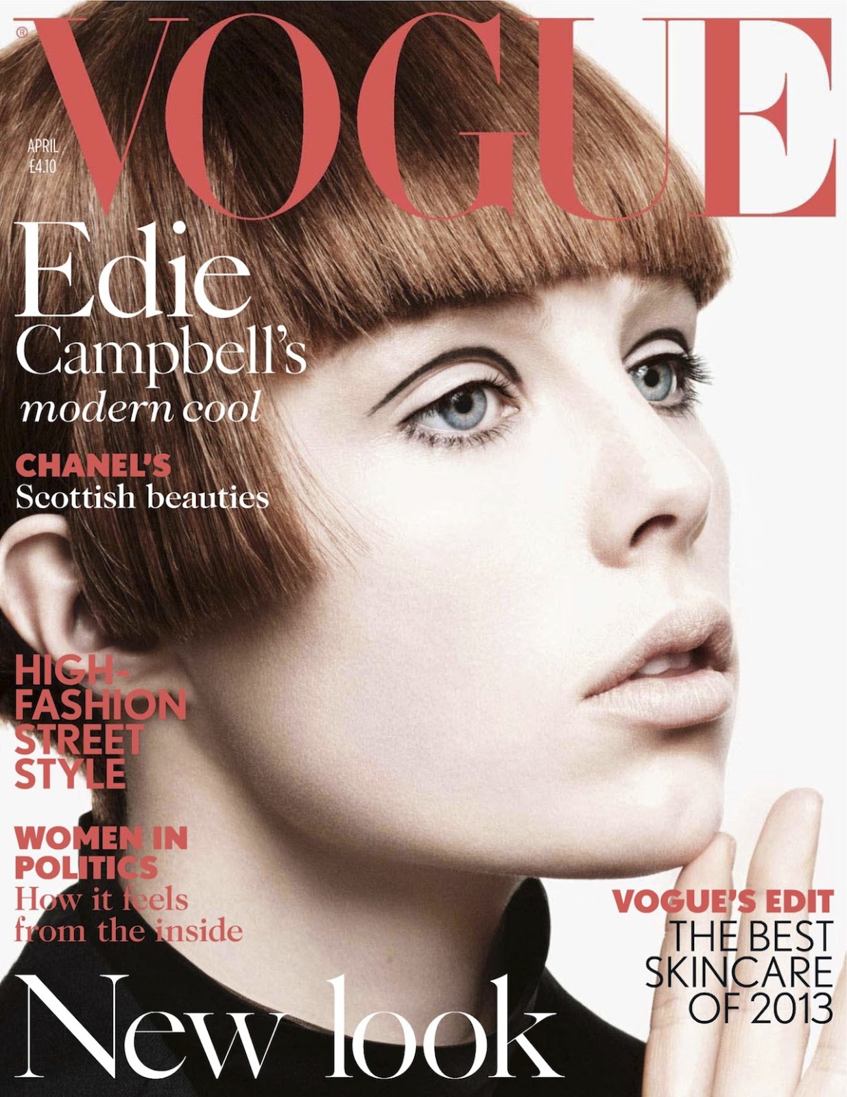 all about edie: edie campbell by david sims for uk vogue april 2013 ...