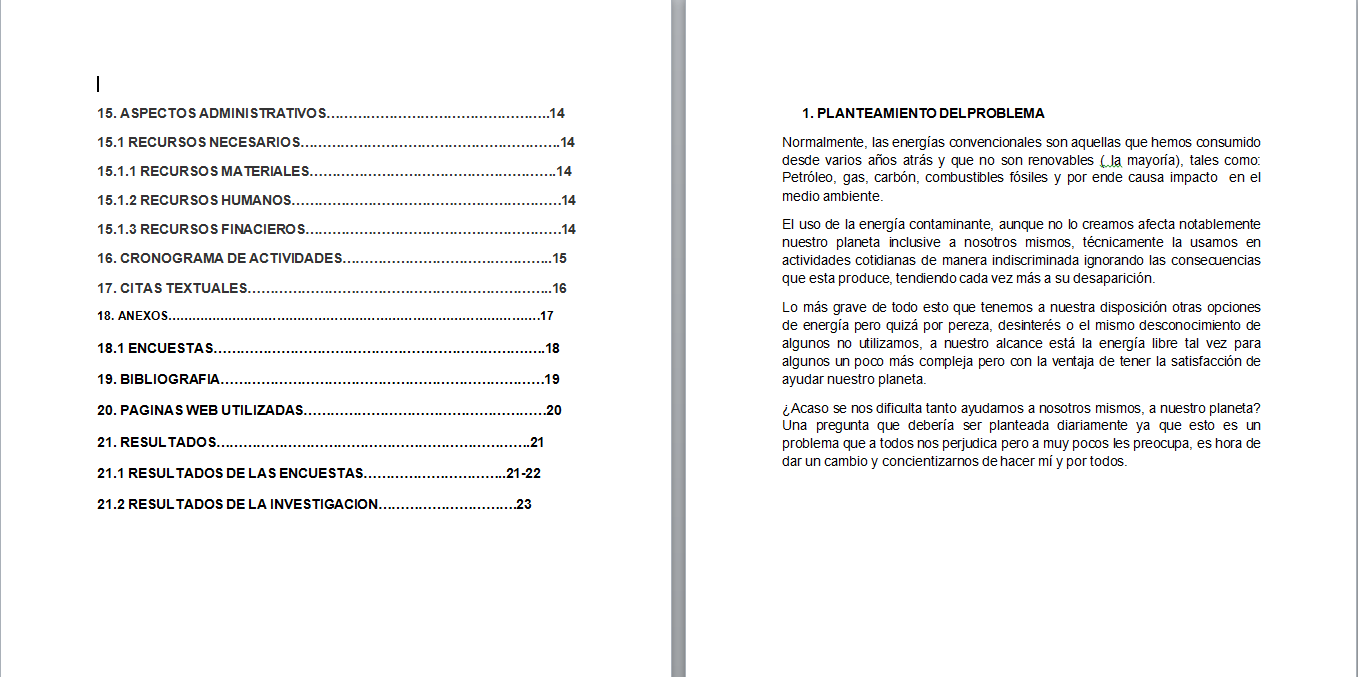 Datos Generales De Un Proyecto De Investigación