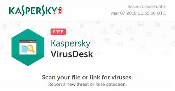 Kaspersky VirusDesk  免費線上病毒掃描服務
