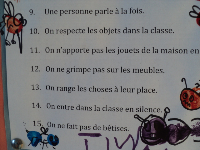 Mme Paré Our Class Rules