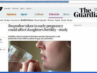 Bài viết gốc về tác hại của Ibuprofen đối với bé gái trên tờ The Guardian