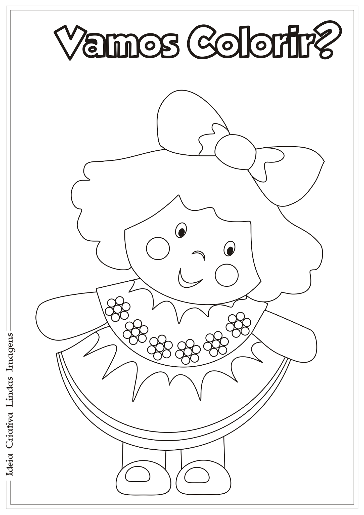 Desenho de Boneca de brinquedo para Colorir - Colorir.com