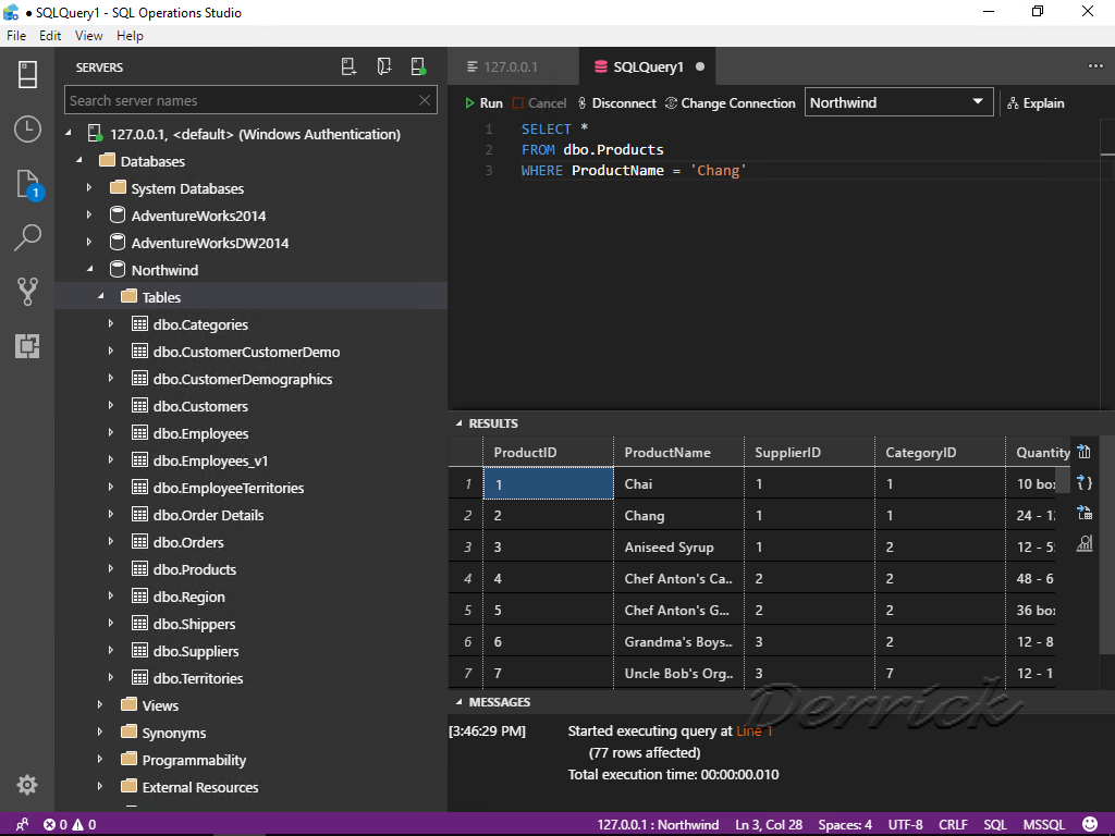 德瑞克：SQL Server 學習筆記 [SSMS] Dark Theme