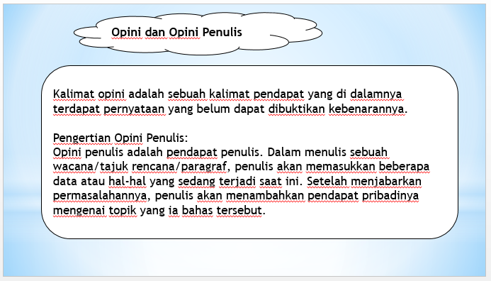 23 Contoh Soal Bahasa Indonesia Menentukan Opini Penulis Dalam Tajuk Rencana Kumpulan Contoh Soal