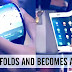 Tablet folds and becomes smartphone 