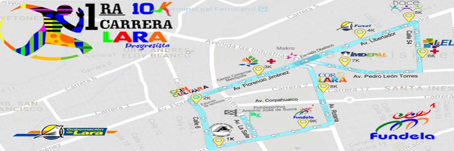 RUTA de la 1ra Carrera Progresista 10K