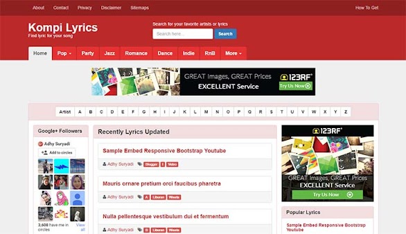 Free Blogger Template - Kompi Lyrics Free Blogger Template - Kompi Lyrics