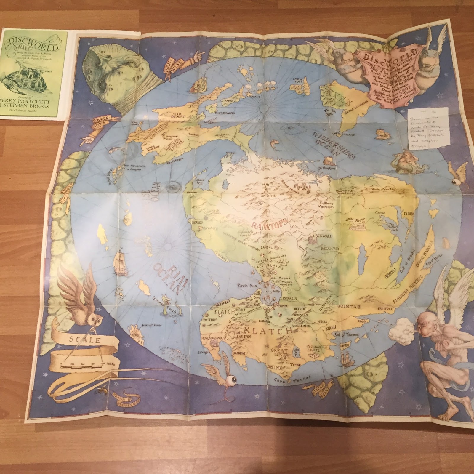 Terry Pratchett Discworld Map Discworld%2BMapp%2BOpened%2BOut