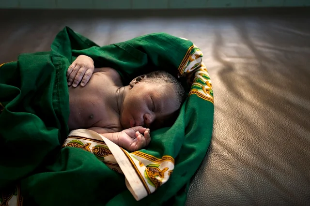 Newborn baby in Kenya