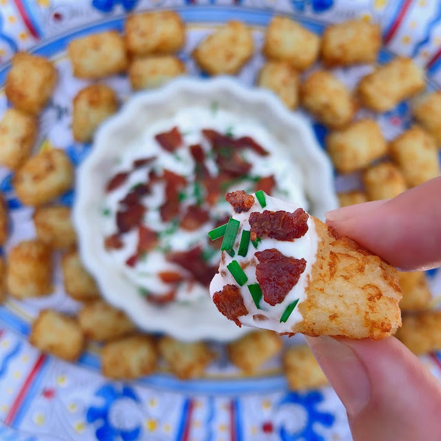 Jac o' lyn Murphy Baked Potato Tots with Loaded Dip