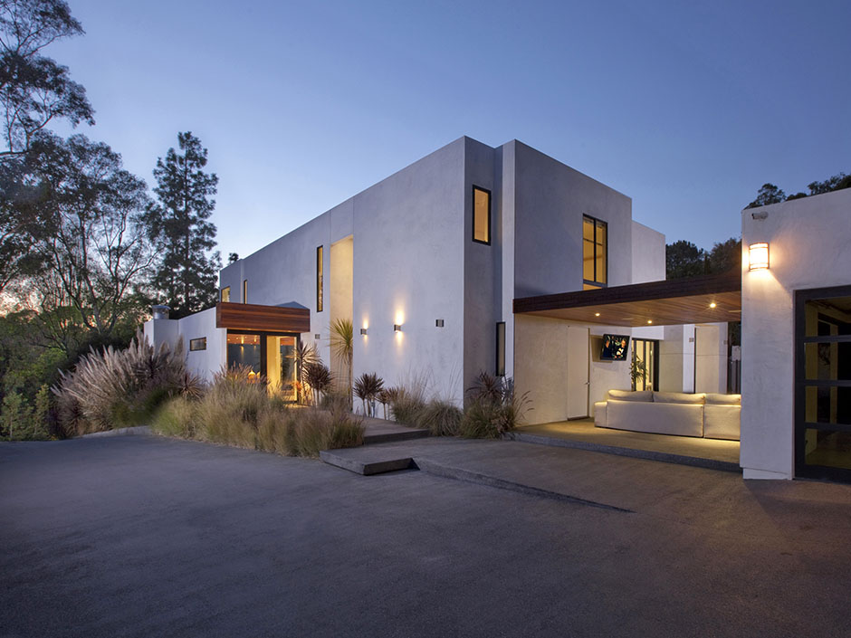 World Of Architecture Modern Beverly Hills House Wood Glass And Stone