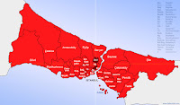Şişli ilçesinin nerede olduğunu gösteren harita