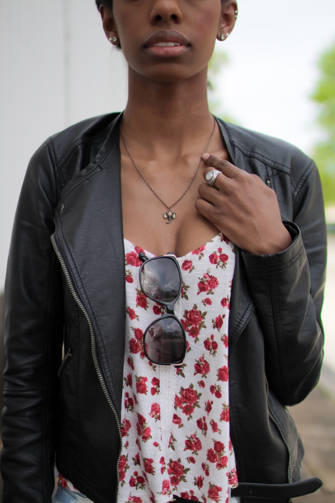 How to Style a Black Moto Jacket for Spring This is Wore A St