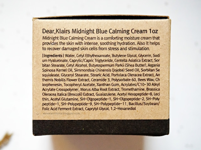 review klairs midnight blue calming cream