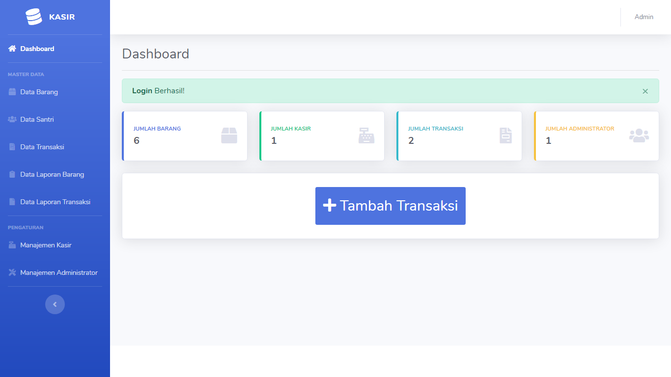 Aplikasi Kasir Toko Pondok Pesantren - SourceCodeKu.com