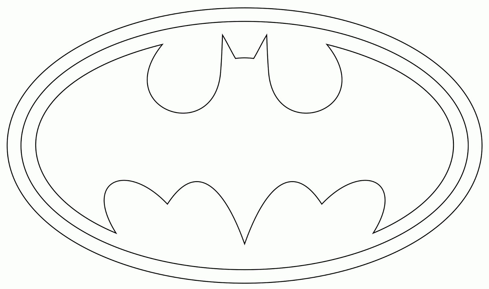 batman logo outlines