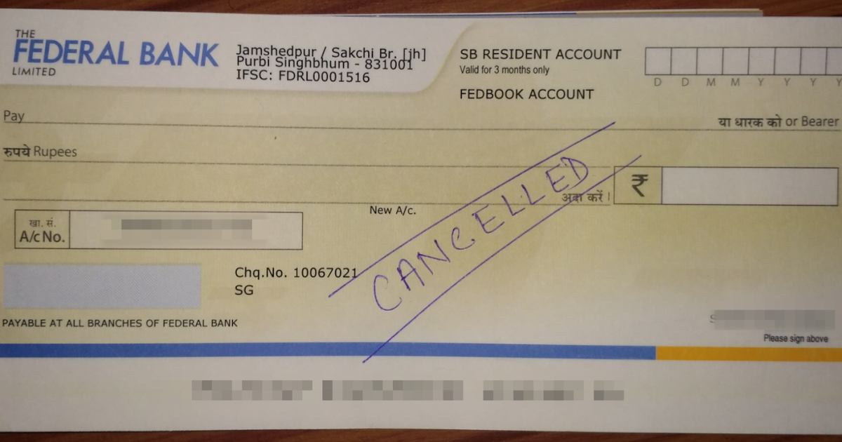 TECH TRICKS How to make a cancelled cheque? and Use of cancelled cheque.