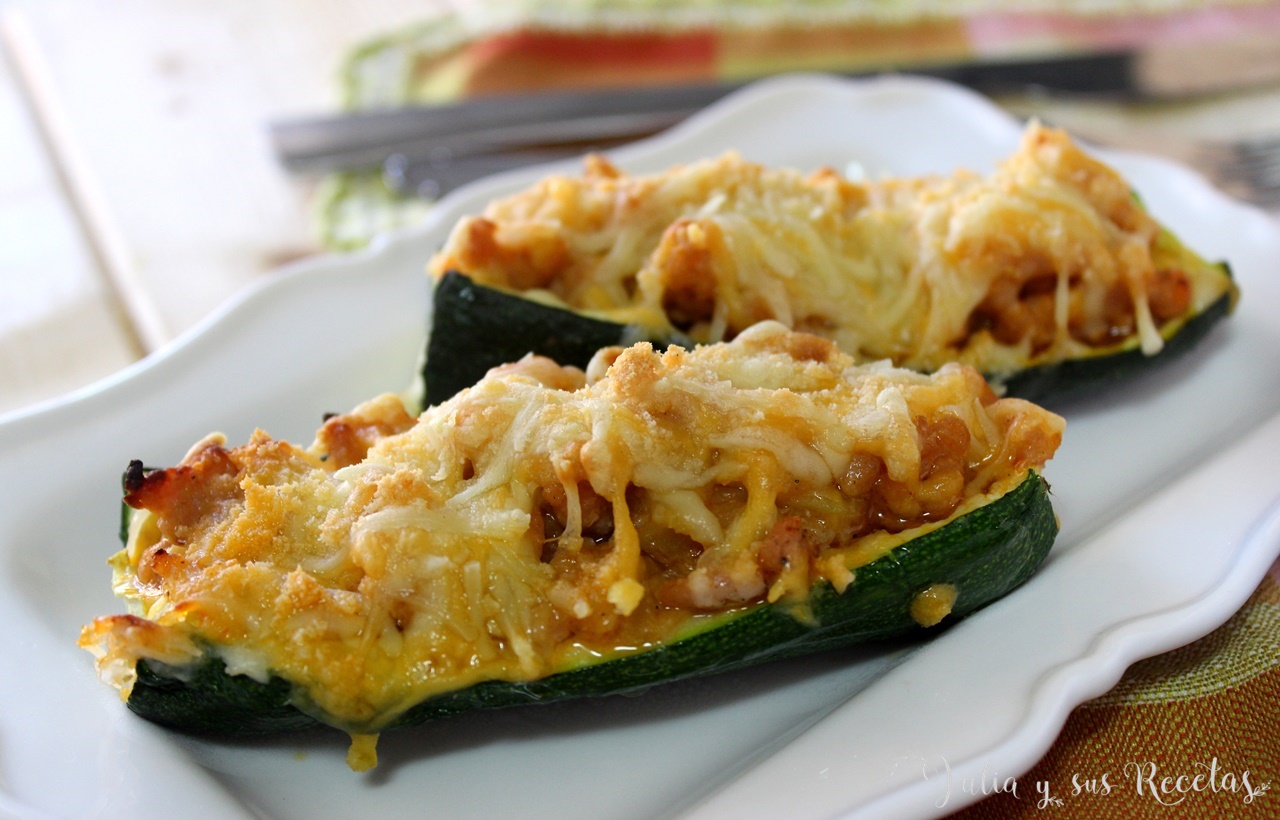Julia Y Sus Recetas Calabacines Rellenos De Carne De Pollo