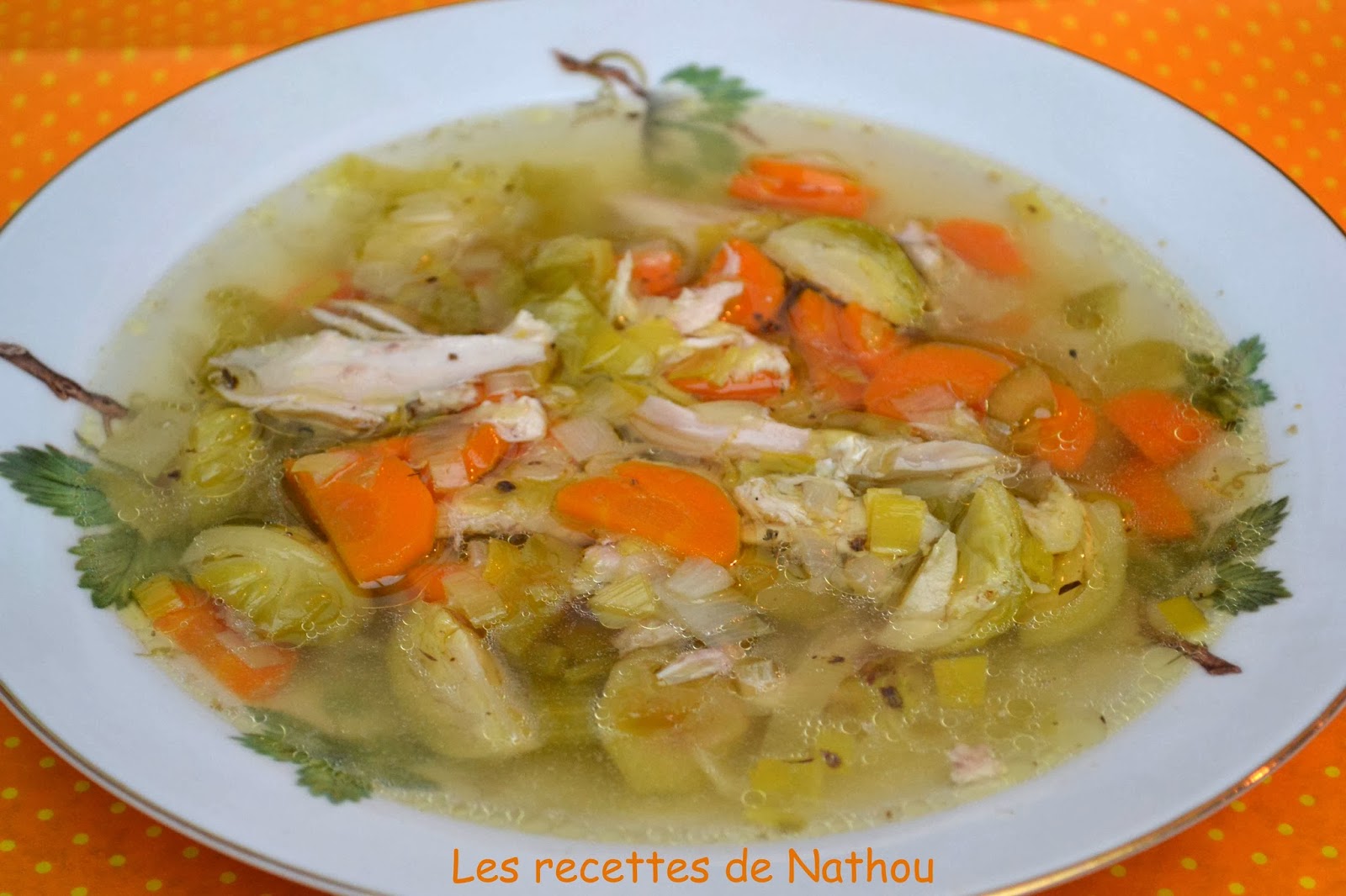 Ma cuisine au fil de mes idées... Bouillon de poule