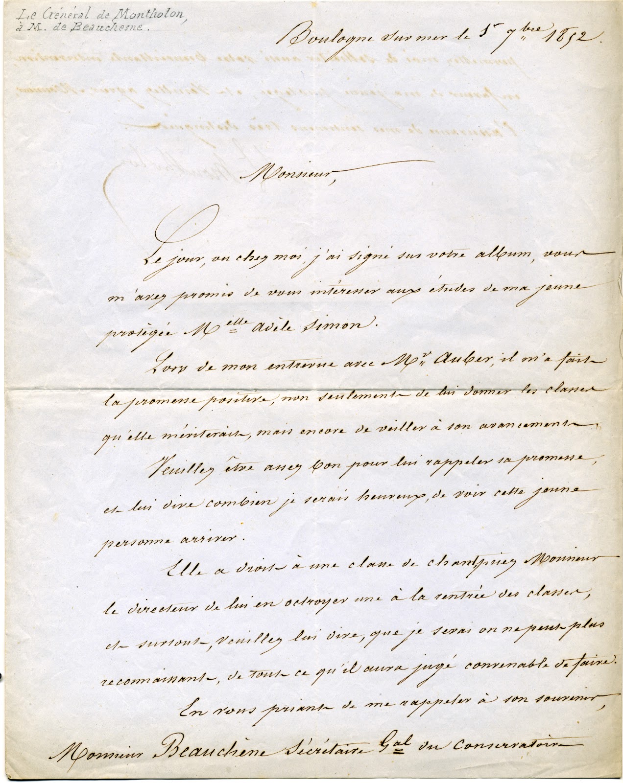 Napoleonic Documents and Manuscripts General Charles Tristan Montholon