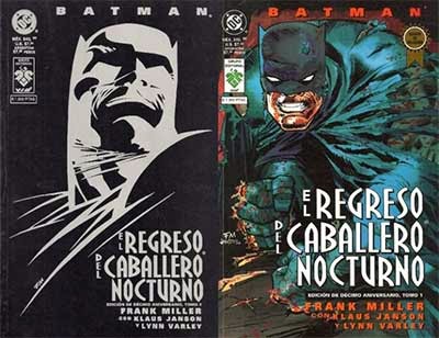 Universo DC: Las ediciones españolas de Batman: El regreso del Caballero  Oscuro