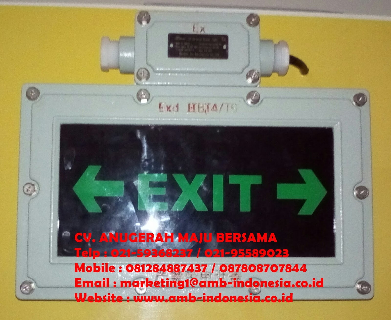 Qinsun Led Explosion Proof: Jual Lampu Led Emergency Exit Lamp