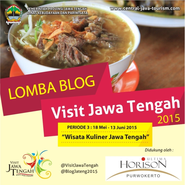 Yuk Ikuti Kontes Blog Wisata Kuliner Jawa Tengah