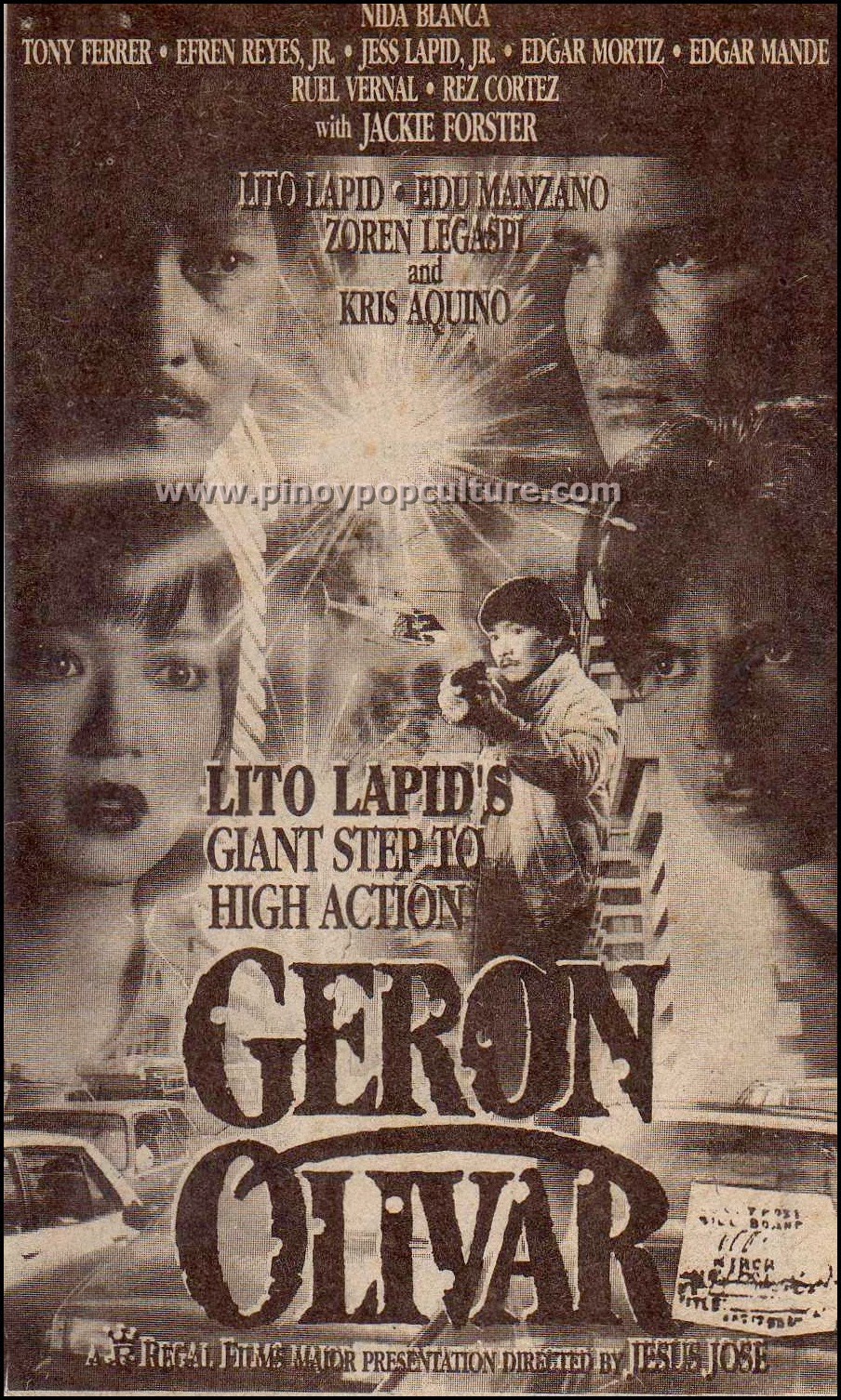 Lito Lapid, Regal Films, action movies, Geron Olivar