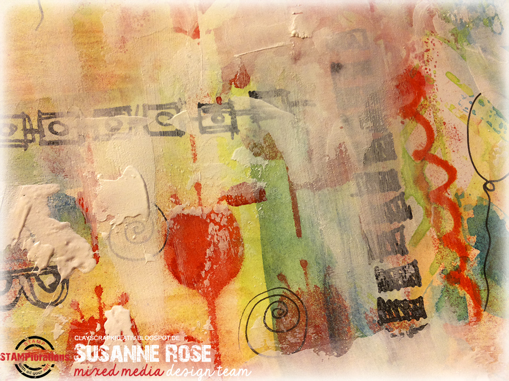 Susanne Rose Designs Mixed Media Background Tutorial
