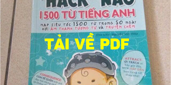 Share miễn phí ebook "Hack Não 1500 Từ Vựng Tiếng Anh" PDF Step Up English Thầy Tiệp